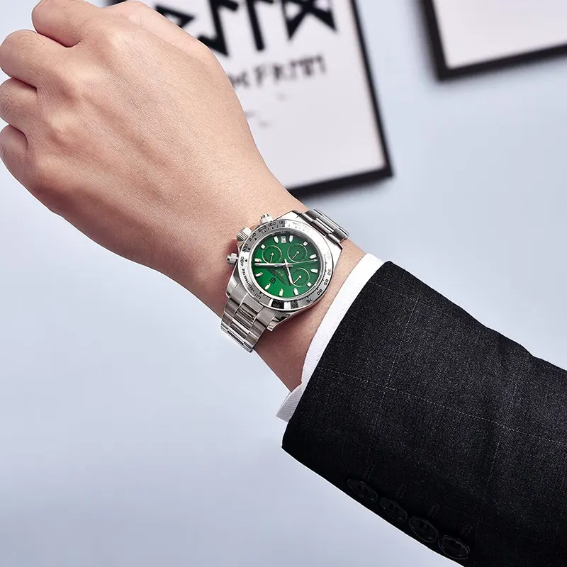 Pagani Design Quartz Daytona Blue Dial Men's Watch-  PD-1727